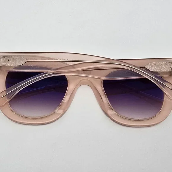 Thierry Lasry Gambly 1705 Crystal Peach Frame Brown Lens Cat  display picture 1